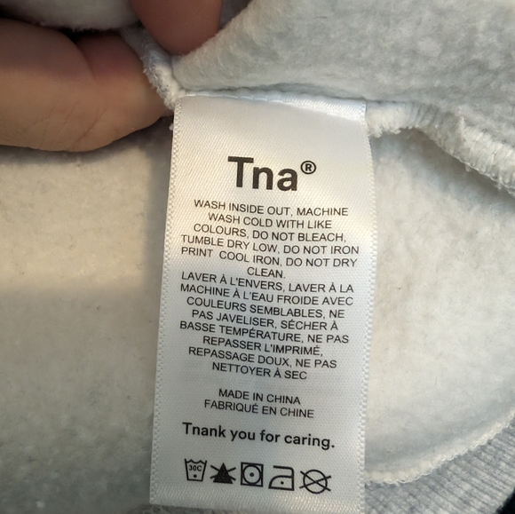 TNA Light Grey Hoodie - Size XS - Picture 6 of 7